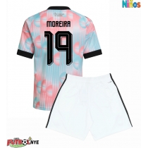 Camiseta Bélgica Diego Moreira #19 Visitante Equipación para niños Mundial 2026 manga corta (+ pantalones cortos)